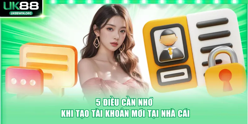 5 điều cần nhớ khi tạo tài khoản mới tại nhà cái