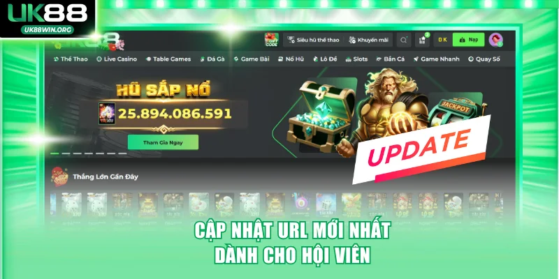 Cập nhật URL mới nhất dành cho hội viên