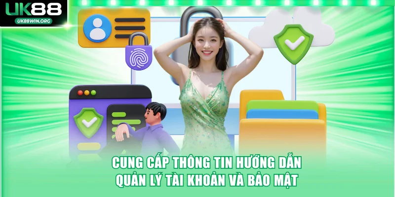 Cung cấp thông tin hướng dẫn quản lý tài khoản và bảo mật