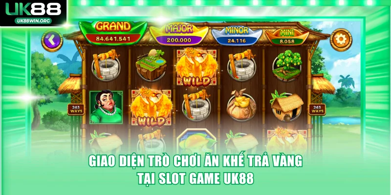 Giao diện trò chơi ăn khế trả vàng tại slot game UK88